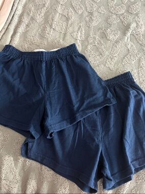 Soffe Navy Blue Girls' Athletic Shorts